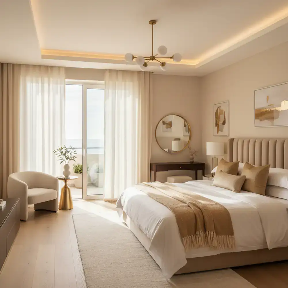 Luxury guest room interior